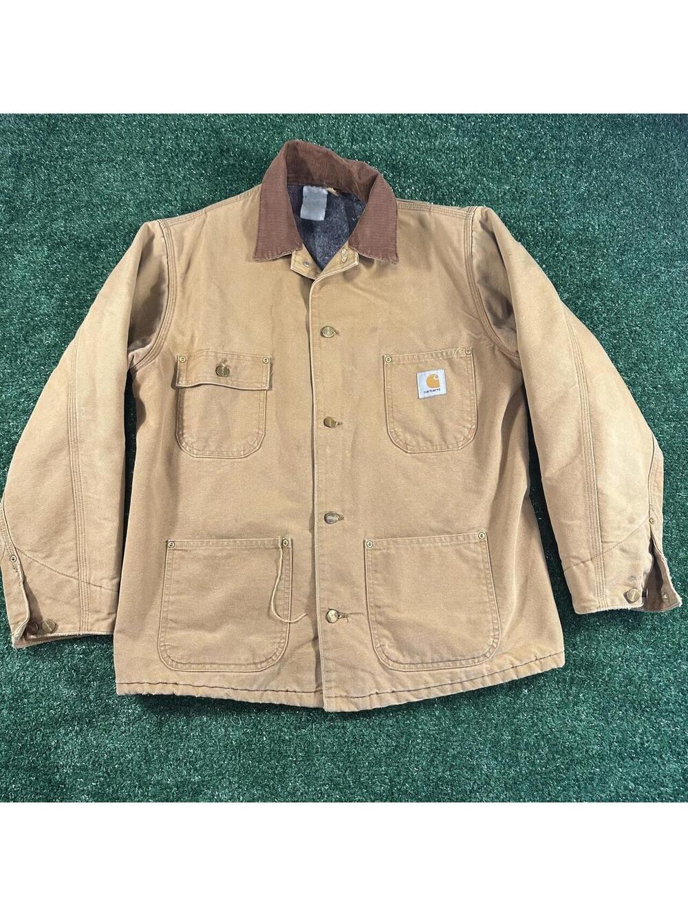 vintage Carhartt C01 blanket-lined duck chore coat 2xl